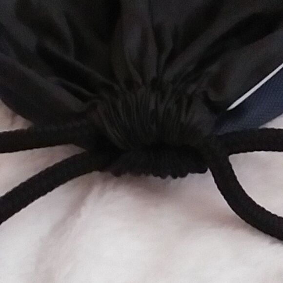 Adidas Sackpack Drawstring Backpack Black White 18X13X4 - Picture 6 of 14